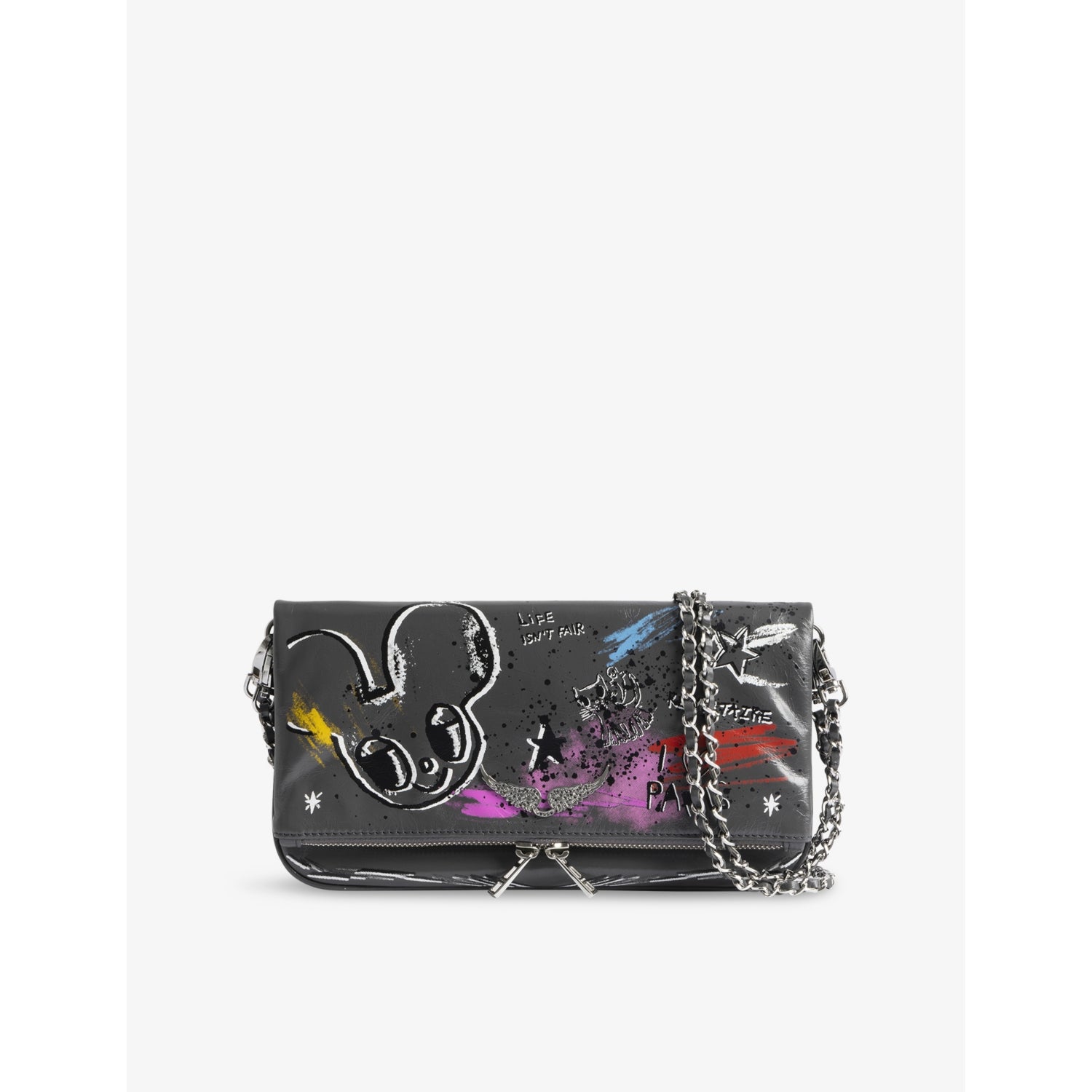 Zadig&Voltaire Rock Humberto leather clutch bag, imported from the UK