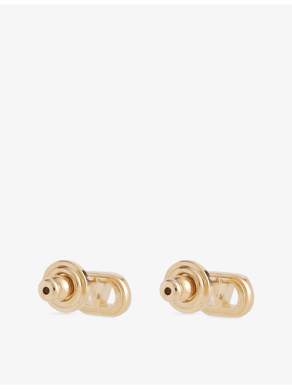 Valentino Ovalette metal stud earrings gold-tone (British brand)