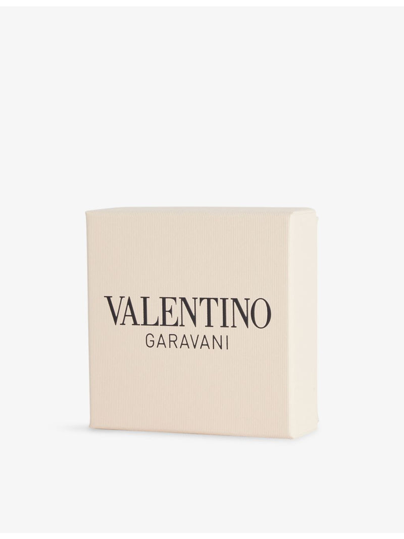 Valentino Ovalette metal stud earrings gold-tone (British brand)