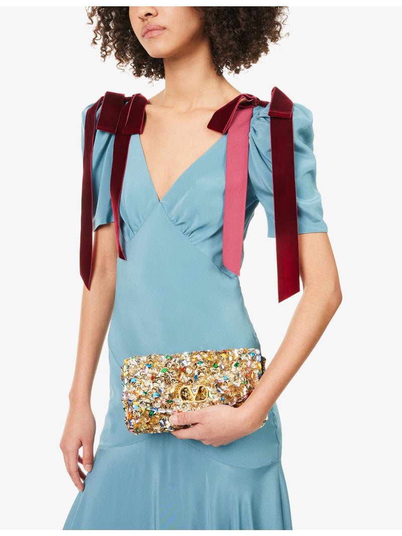 Valentino Garavani sequin-embellished shoulder bag - British product
