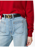 Valentino Garavani VLogo reversible leather belt 3cm (British brand)