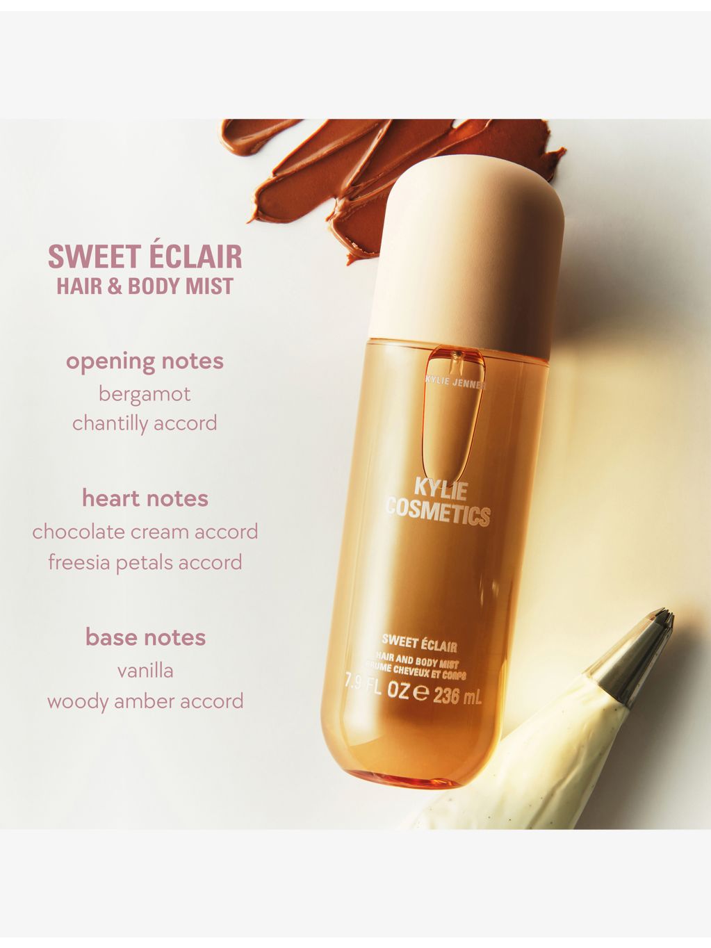 Kylie Sweet Éclair hair and body mist 236ml, imported from the UK