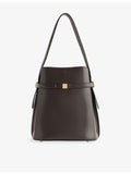 TOTEME leather bucket bag with gold clasp, imported from the UK