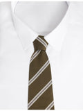 Dunhill striped wide-blade silk tie for men, UK version