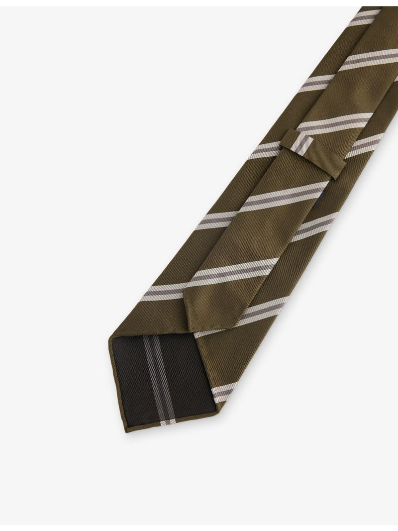 Dunhill striped wide-blade silk tie for men, UK version