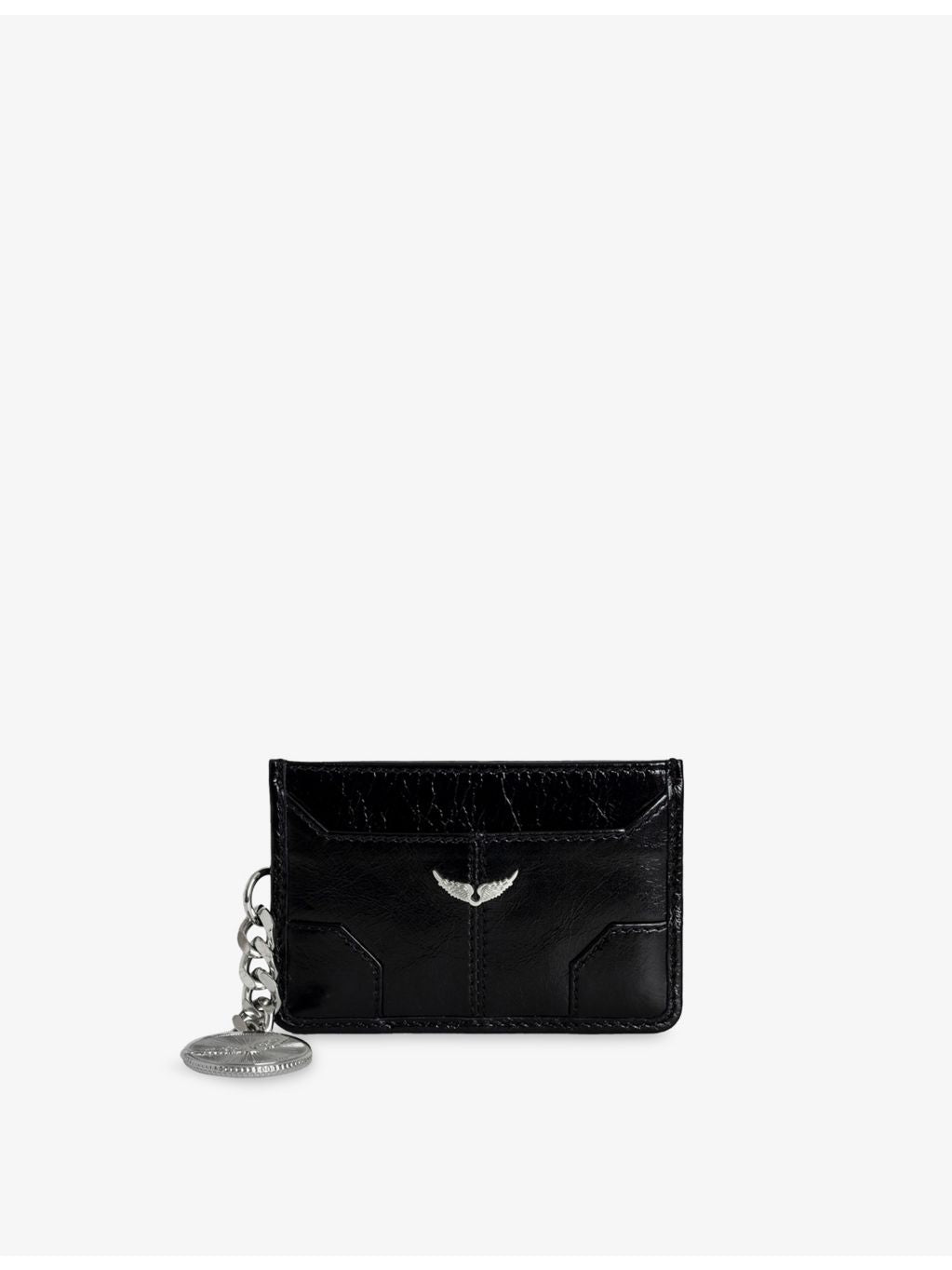 Zadig&Voltaire vintage leather card holder 10.5cm (British brand)