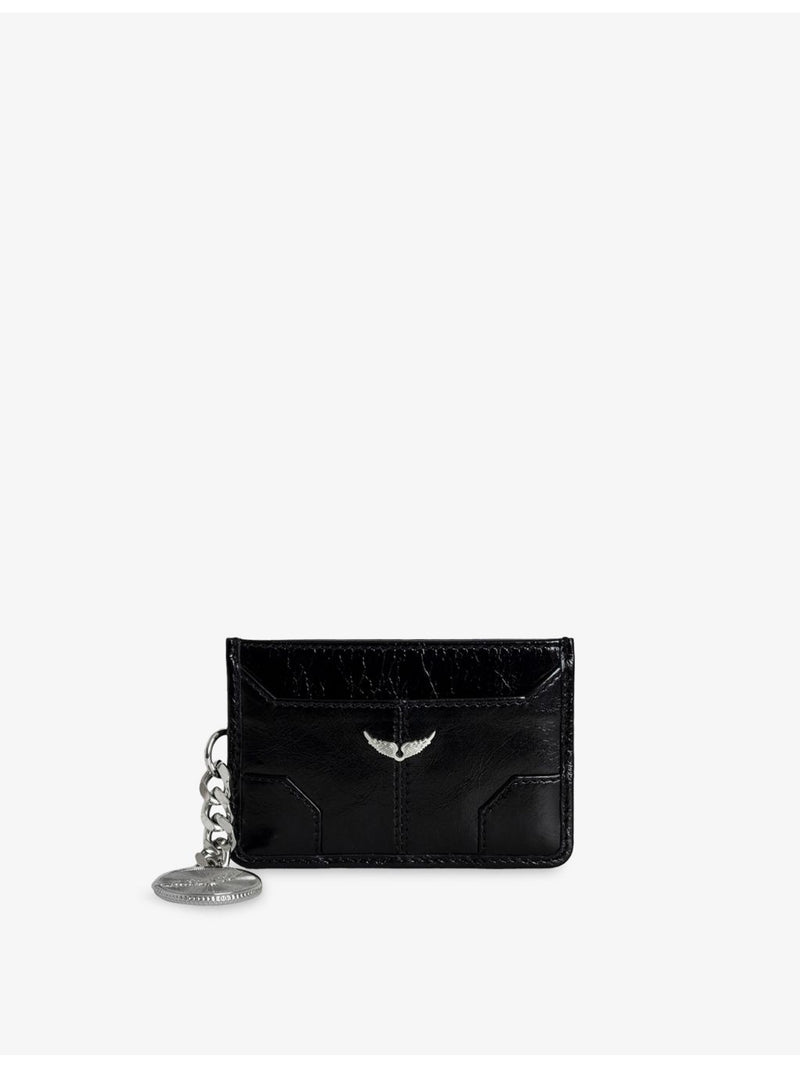 Zadig&Voltaire vintage leather card holder 10.5cm (British brand)