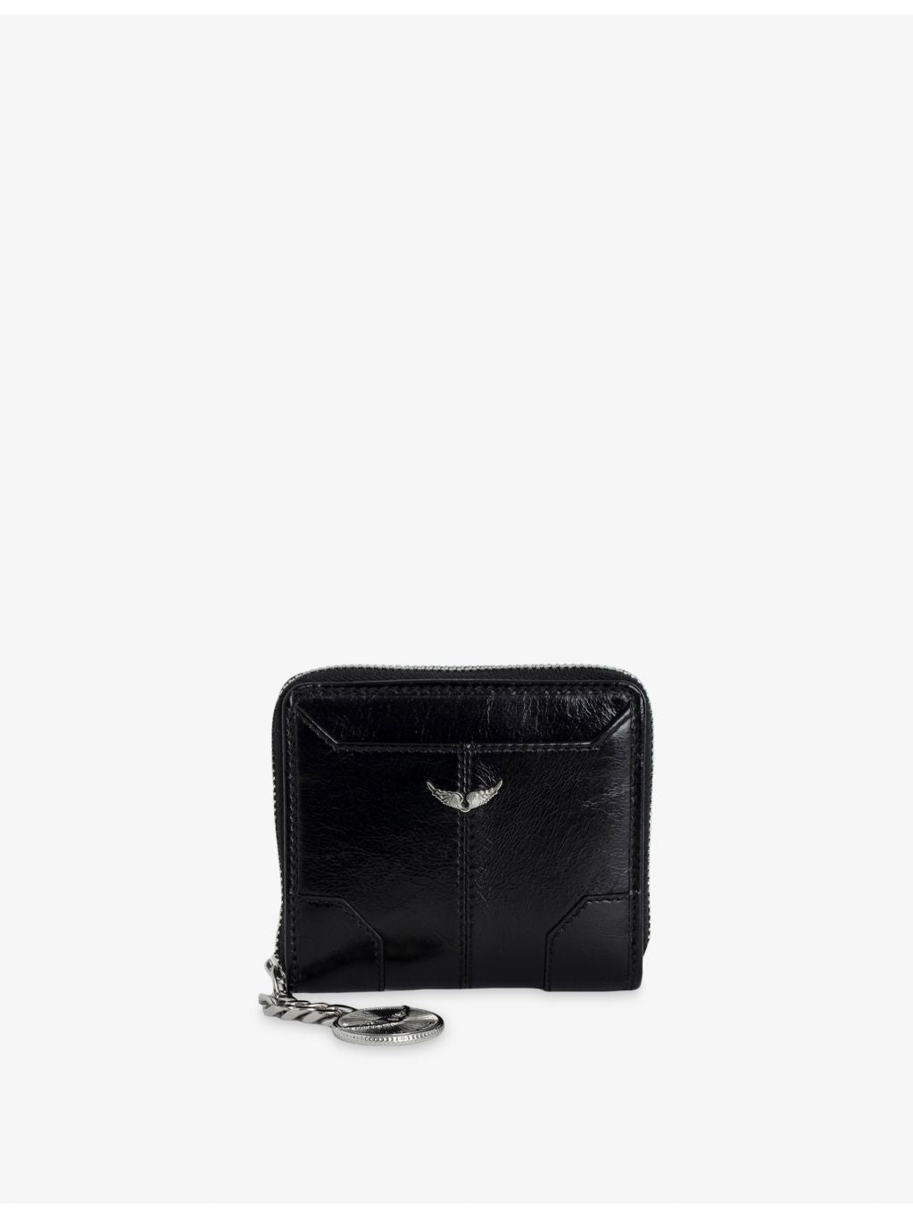 Zadig&Voltaire Sunny Mini vintage-effect leather wallet, UK version