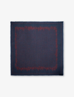 Zadig & Voltaire hearts print modal scarf 135cm, imported from the UK