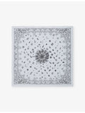 Zadig&Voltaire Blondie bandana square silk scarf 85cm (British brand)
