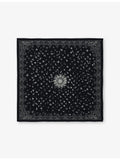 Zadig&Voltaire Blondie silk scarf with bandana print, 130cm square (British brand)