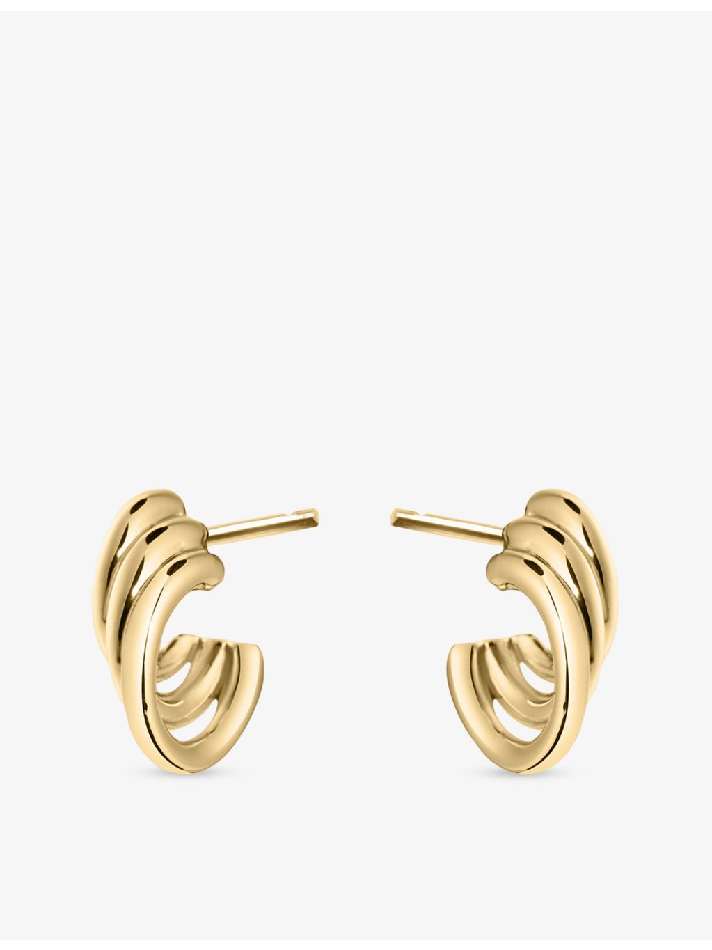 Shaun Leane yellow gold vermeil hoop earrings, imported from the UK