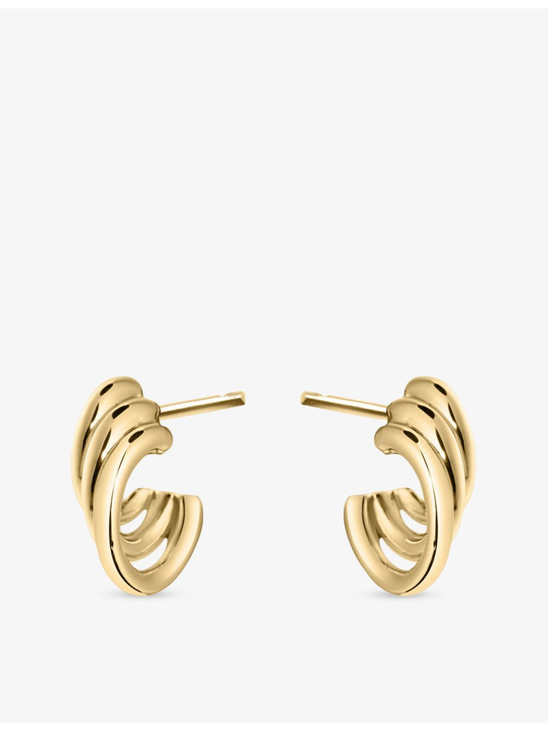 Shaun Leane yellow gold vermeil hoop earrings, imported from the UK