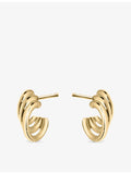 Shaun Leane yellow gold vermeil hoop earrings, imported from the UK