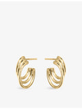 Bound Size 3 Yellow Gold Vermeil Hoop Earrings