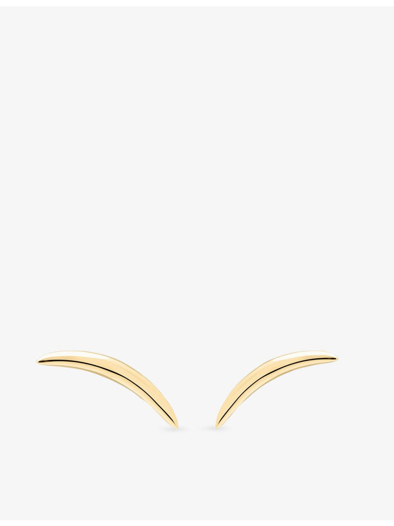 Shaun Leane quill stud earrings 18ct yellow gold vermeil, imported from the UK