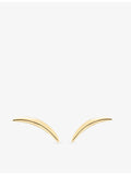 Shaun Leane quill stud earrings 18ct yellow gold vermeil, imported from the UK