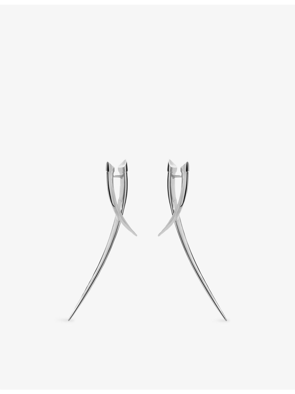 Shaun Leane Sabre Cross-Over earrings in sterling silver - British product