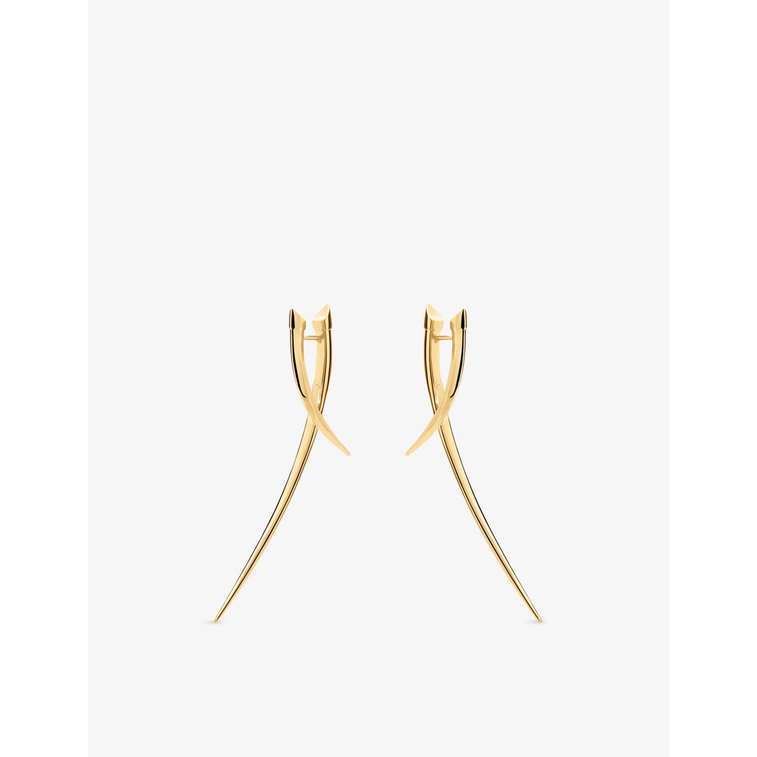 Shaun Leane Sabre Cross-Over earrings 18ct gold vermeil, UK version