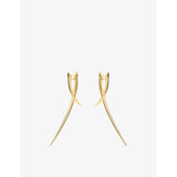 Shaun Leane Sabre Cross-Over earrings 18ct gold vermeil, UK version