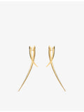 Shaun Leane Sabre Cross-Over earrings 18ct gold vermeil, UK version