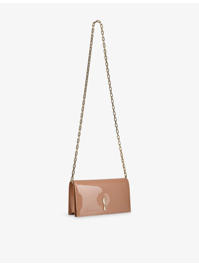 Christian Louboutin Bettina patent-leather clutch bag, UK version
