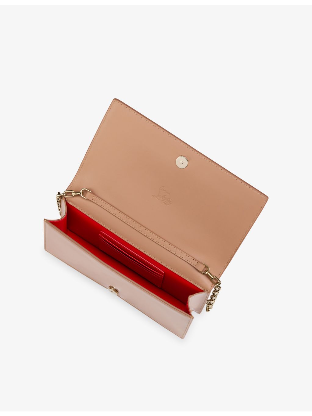 Christian Louboutin Bettina patent-leather clutch bag, UK version