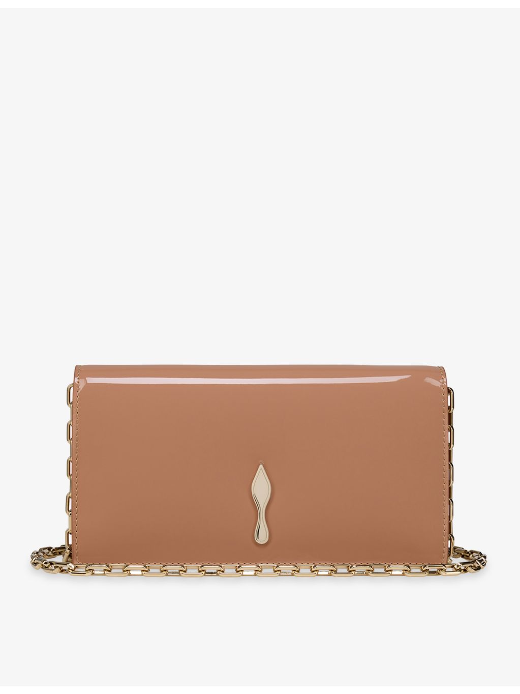 Christian Louboutin Bettina patent-leather clutch bag, UK version