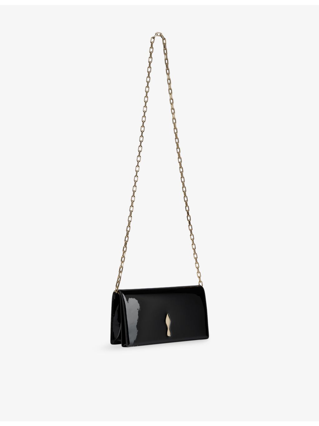 Christian Louboutin Bettina patent leather clutch bag (British brand)