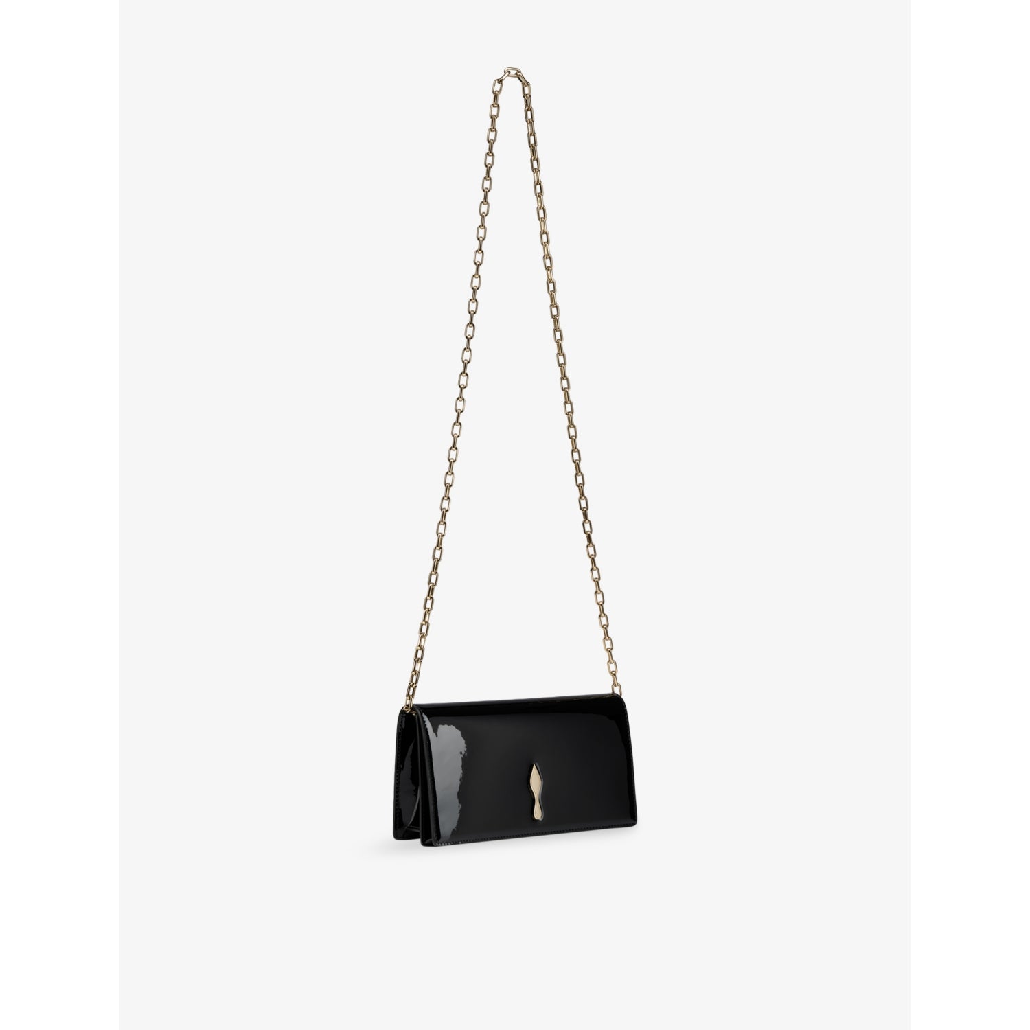 Christian Louboutin Bettina patent leather clutch bag (British brand)