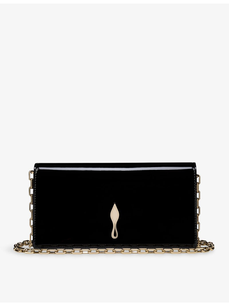 Christian Louboutin Bettina patent leather clutch bag (British brand)