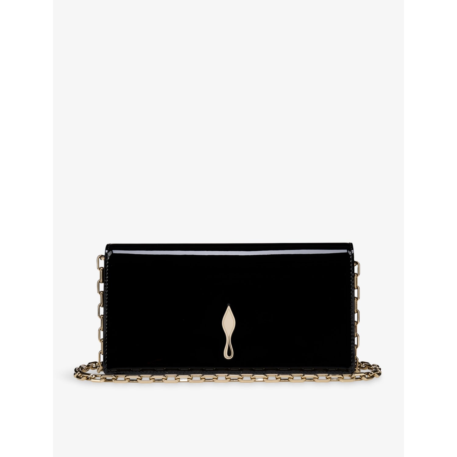 Christian Louboutin Bettina patent leather clutch bag (British brand)