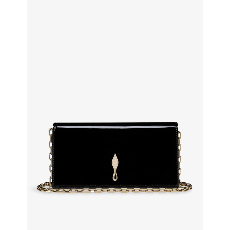 Christian Louboutin Bettina patent leather clutch bag (British brand)