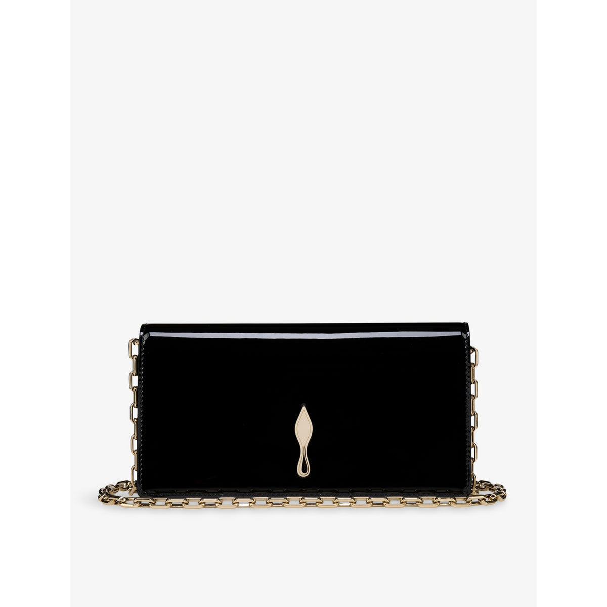 Christian Louboutin Bettina patent leather clutch bag (British brand)
