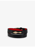 Christian Louboutin Bettina doubled leather bracelet - British product