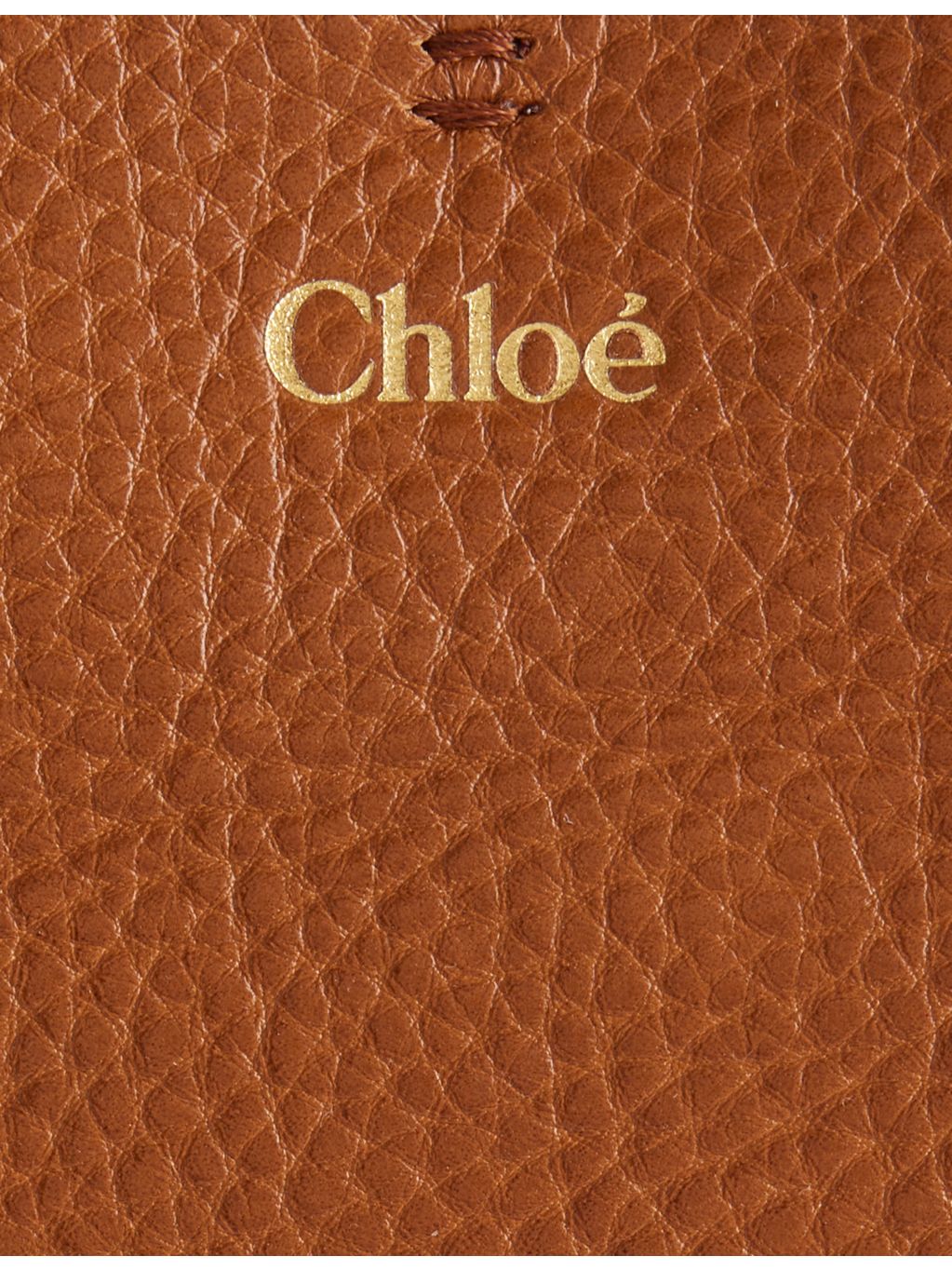 Chloe Spin large leather tote bag with gold-tone hardware (British brand)