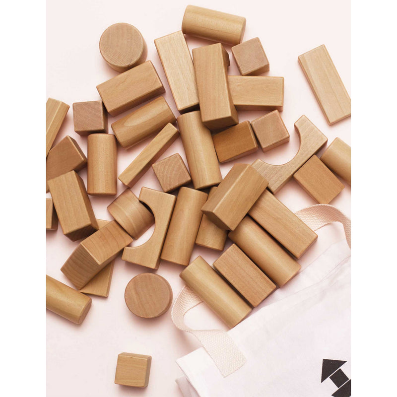 Le Toy Van wooden building blocks, 60 pieces, UK version