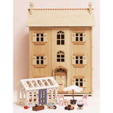 Le Toy Van wooden dollhouse conservatory playset, UK version