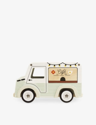 Le Toy Van wooden mobile café van toy, British product