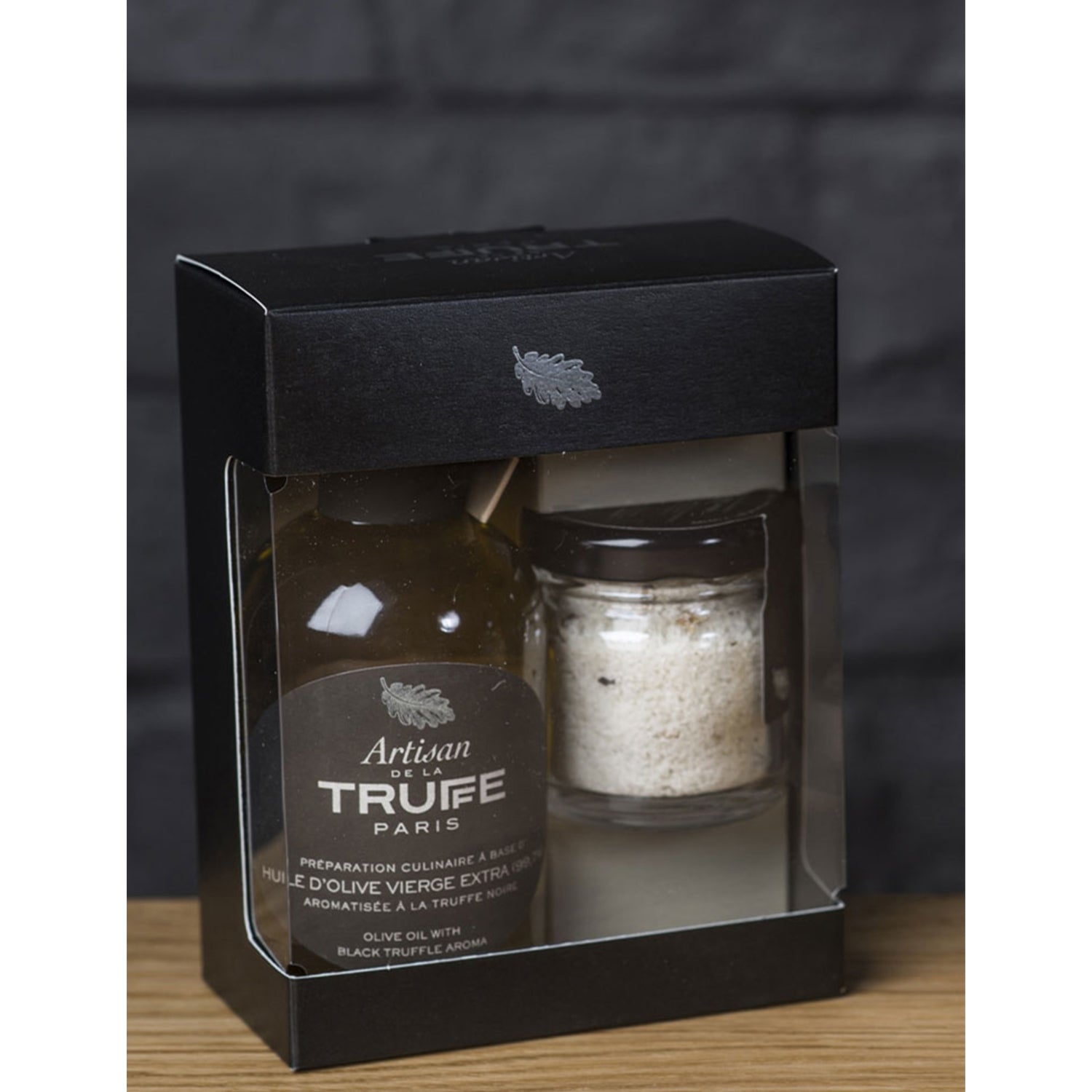 Artisan de la Truffe oil and salt gift set 130g (British brand)