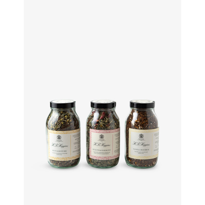 H.R.Higgins loose leaf tea collection set of 3 jars 375g - British product