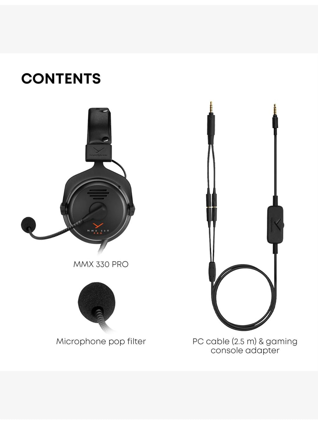 Beyerdynamic MMX 330 PRO open-back gaming headset, imported from the UK