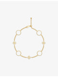 APM Monaco White Nacre Météorites 18ct gold-plated bracelet - British product