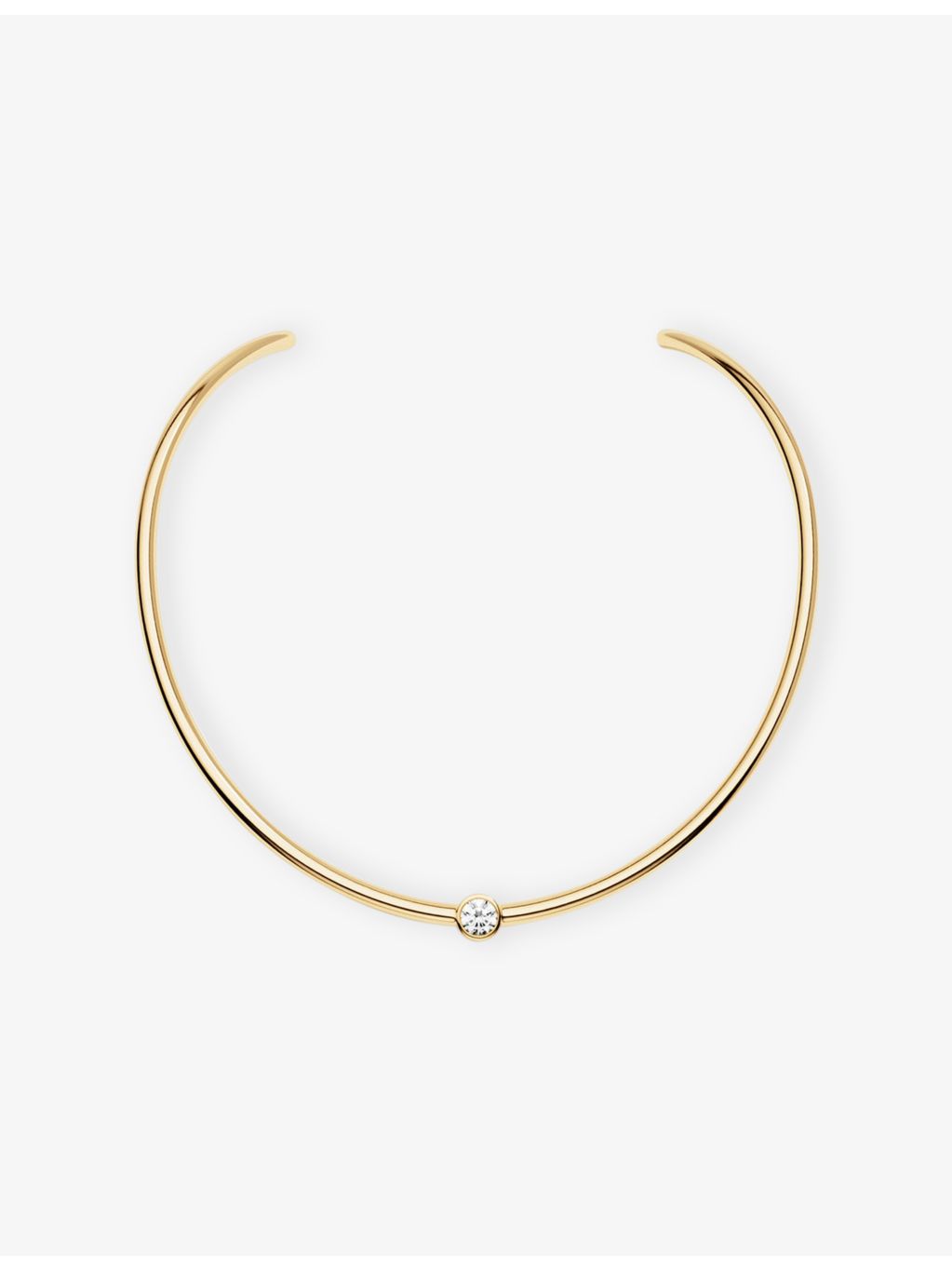 APM Monaco yellow gold-plated cubic zirconia choker, UK version