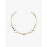 Eclat 18ct Yellow Gold-Plated And Cubic Zirconia Choker - S