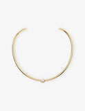 APM Monaco Eclat 18ct Yellow Gold-Plated Cubic Zirconia Choker