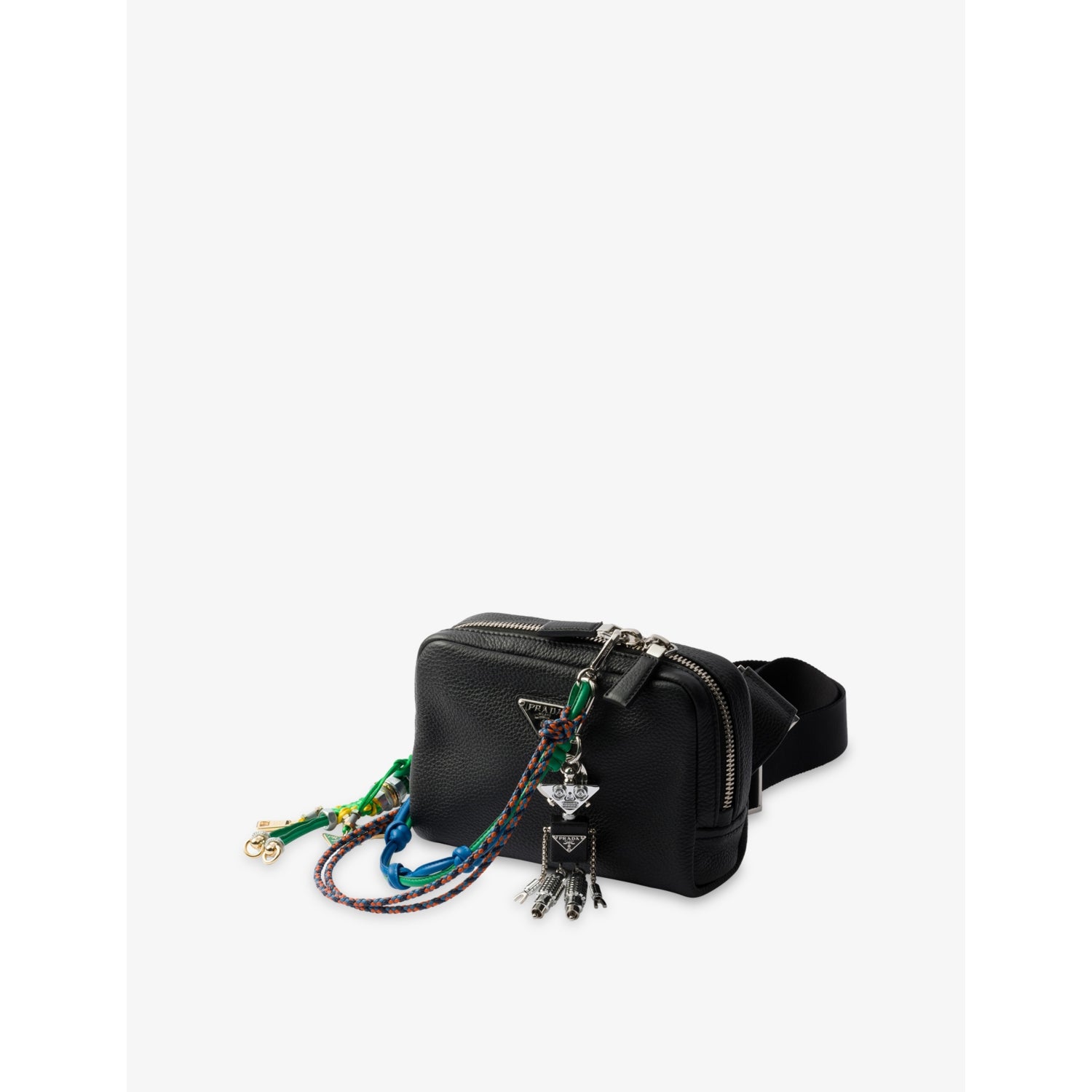 Prada robot keychain charm in Saffiano leather, UK version