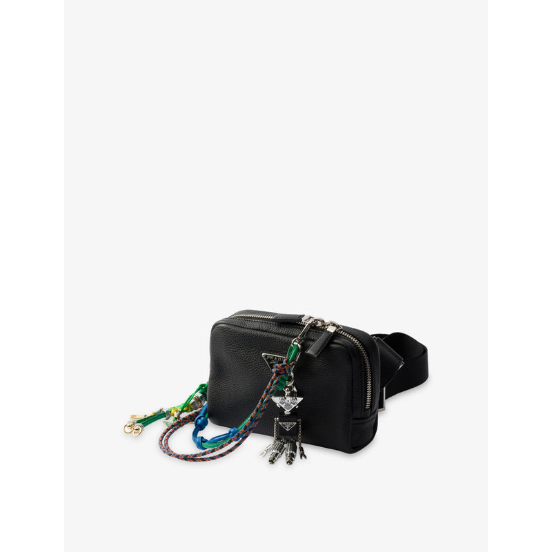 Prada robot keychain charm in Saffiano leather, UK version