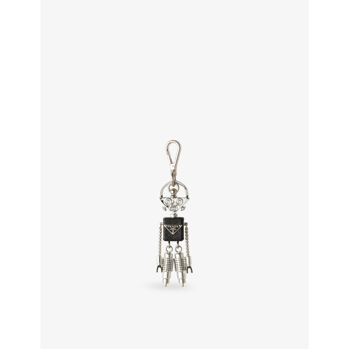 Prada robot keychain charm in Saffiano leather, UK version
