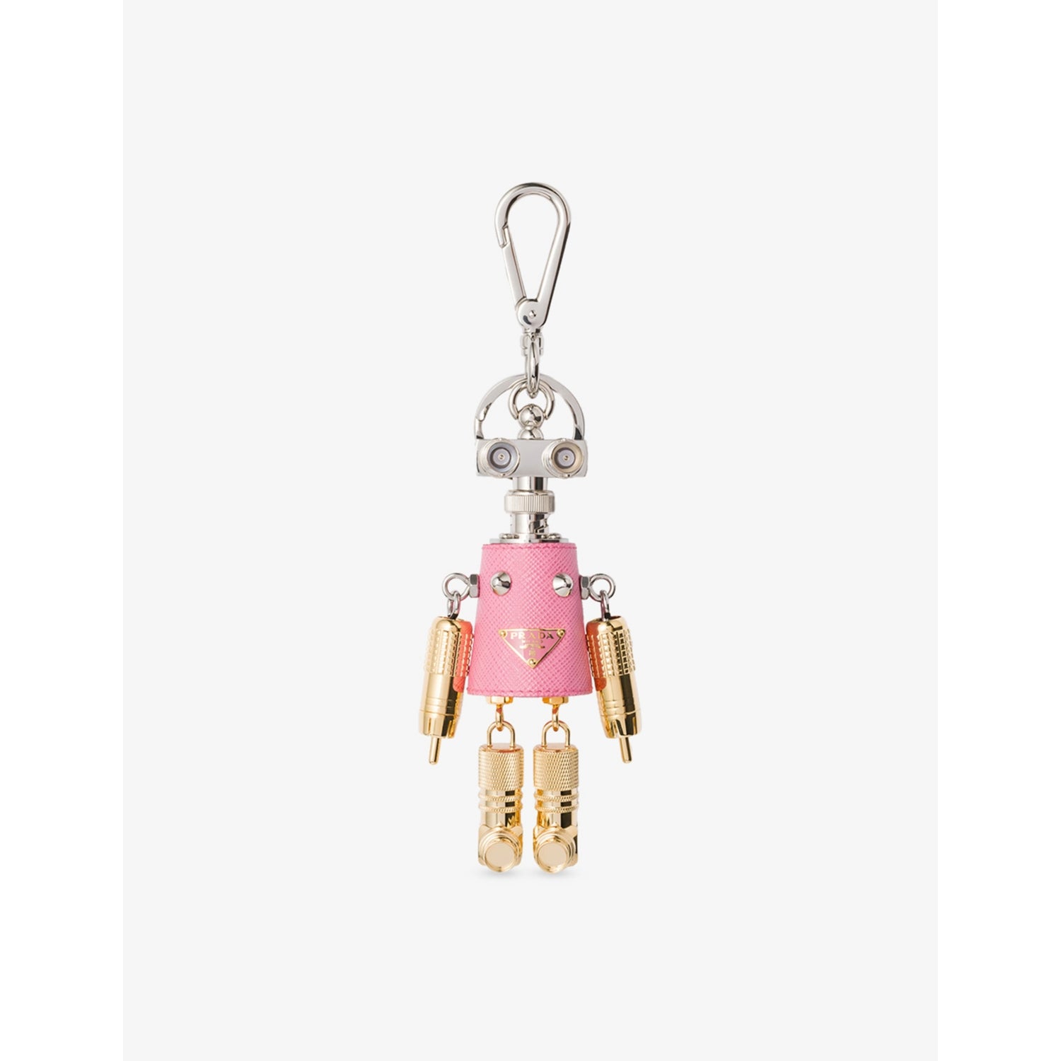 Prada robot Saffiano leather bag charm 19cm, imported from the UK